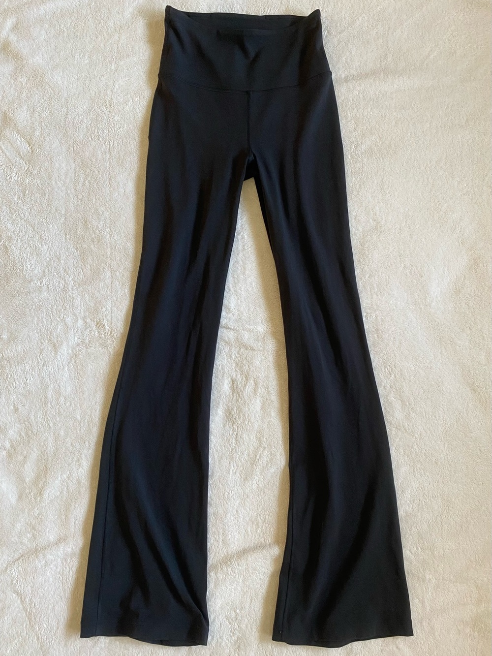 Lululemon Black Flare Leggings High Rise Yoga Athletic Athleisure Gym Size XS